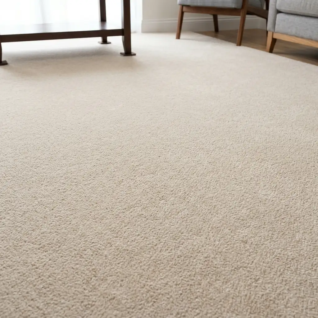 Clean, spotless carpet after professional cleaning